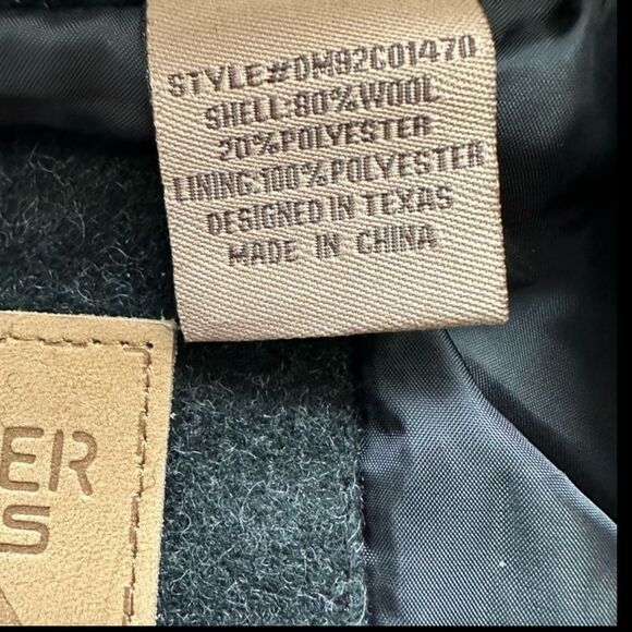 Powder River Outfitters Men’s Wool Zipper Black Jacket with Front Pockets - Picture 4 of 11